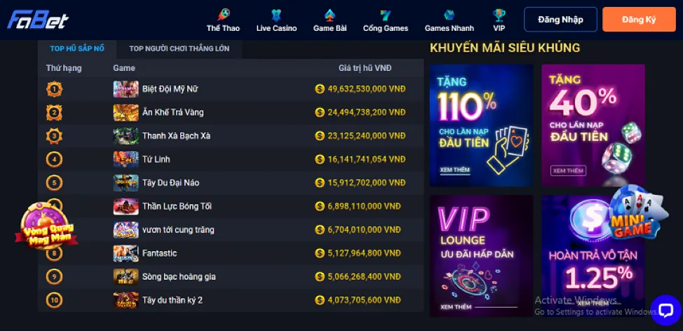 Cách tham gia chương trình VIP SV368vi đăng nhập