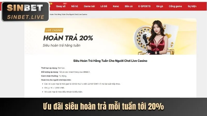Chương trình hoàn trả và thưởng nạp tiền